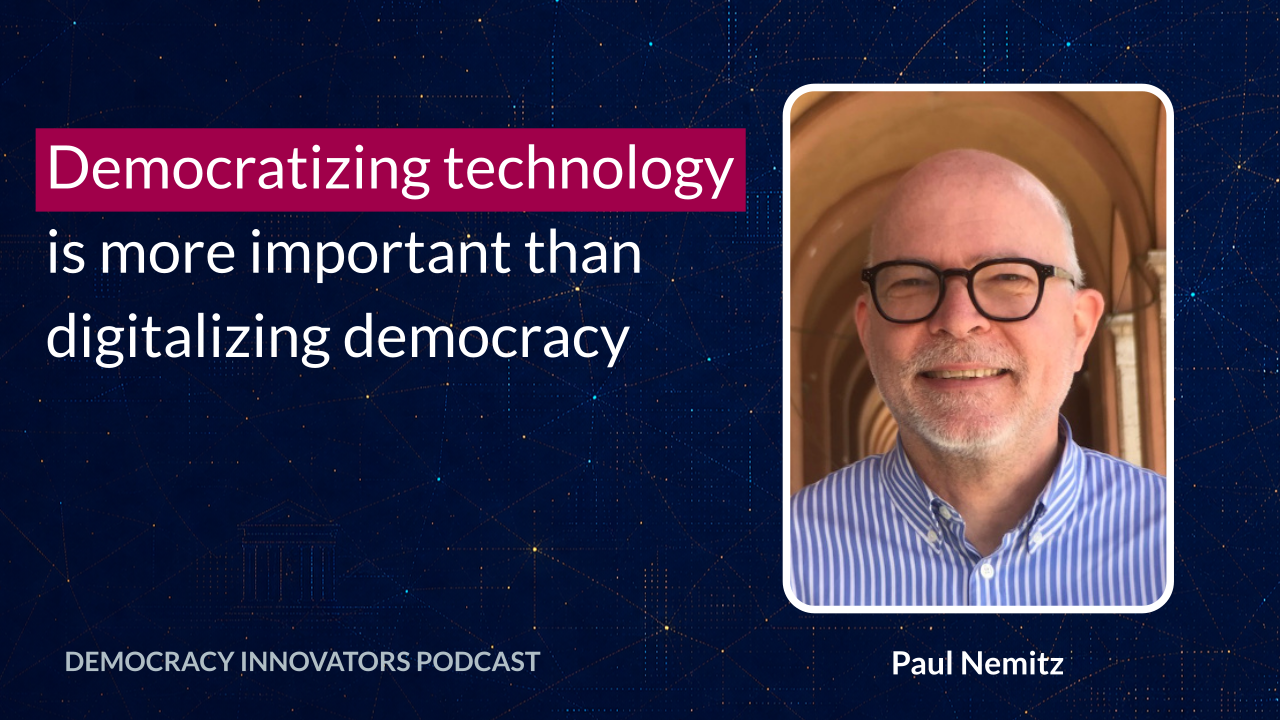 Paul Nemitz on AI’s threat to democracy, Big Tech power & decentralization