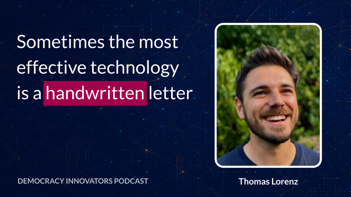 Thomas Lorenz on Brief nach Berlin, lowering barriers to participation & open-source civic tech